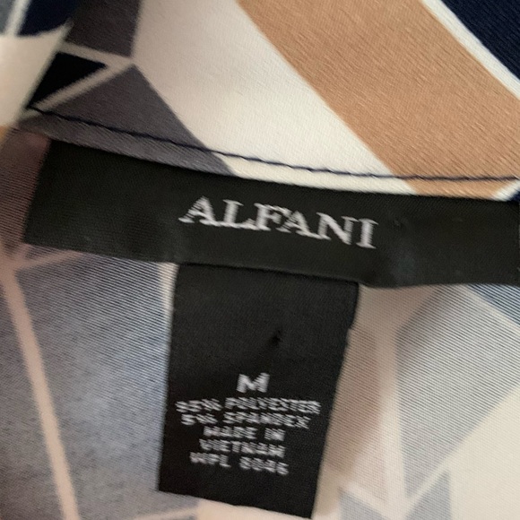 Alfani Geometric print top - Picture 3 of 6